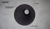 Svorinis kamuolys AVENTO 42DK 8kg D23cm Black/grey mėtymui 3